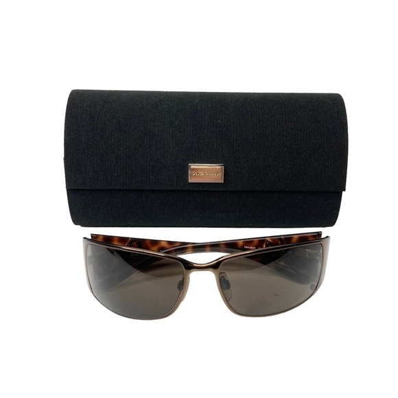Dolce & Gabbana Tortoise Gloss & Silver DG6010 Non-RX Sunglasses & Travel Case - Picture 13 of 15
